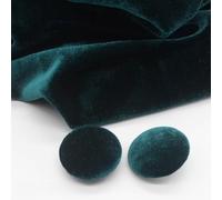 XHYXWN 10pcs 10-38 Mm Round Colorful Gold Velvet Fabric Covered Buttons, Black Plastic Base Fabric Covered Sewing Buttons For Cardigan Sweater Dress Accessories