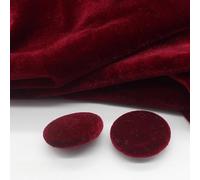 XHYXWN 10pcs 10-38 Mm Round Colorful Gold Velvet Fabric Covered Buttons, Black Plastic Base Fabric Covered Sewing Buttons For Cardigan Sweater Dress Accessories
