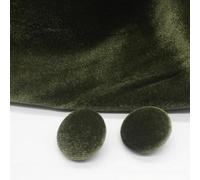 XHYXWN 10pcs 10-38 Mm Round Colorful Gold Velvet Fabric Covered Buttons, Black Plastic Base Fabric Covered Sewing Buttons For Cardigan Sweater Dress Accessories