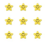 XHYXWN 20 Pcs 12/14/15 Mm Yellow Smiley Face Beads, Bulk Ceramic Spacer Beads for Bracelet Necklace Keychain DIY Jewelry Accessories