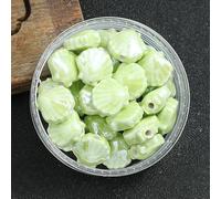XHYXWN 20 Pcs 12 Mm Colorful Shell Ceramic Beads, Irregular Glazed Ceramic Loose Beads, for DIY Crafts Bracelet Necklace Pendant Making