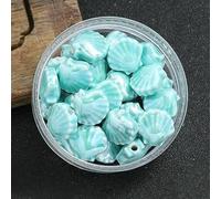 XHYXWN 20 Pcs 12 Mm Colorful Shell Ceramic Beads, Irregular Glazed Ceramic Loose Beads, for DIY Crafts Bracelet Necklace Pendant Making