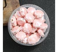 XHYXWN 20 Pcs 12 Mm Colorful Shell Ceramic Beads, Irregular Glazed Ceramic Loose Beads, for DIY Crafts Bracelet Necklace Pendant Making