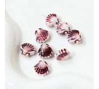 XHYXWN 20 Pcs 12 Mm Vintage Shell Ceramic Loose Beads, Ceramic Spacer Beads, for Beaded Handmade Bracelets, Necklaces and Earrings