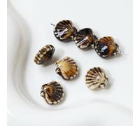 XHYXWN 20 Pcs 12 Mm Vintage Shell Ceramic Loose Beads, Ceramic Spacer Beads, for Beaded Handmade Bracelets, Necklaces and Earrings