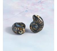 XHYXWN 20 Pcs 16x20 Mm Conch Ceramic Beads, Hand-Glazed Ceramic Loose Beads for DIY Beaded Bracelet Necklace Jewelry Making
