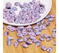XHYXWN 20 Pcs 22x15 Mm Conch Ceramic Beads, Colorful Shell Ceramic Loose Beads for DIY Handmade Necklace Bracelet Pendant Braided Jewelry Accessories
