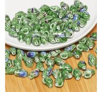 XHYXWN 20 Pcs 22x15 Mm Conch Ceramic Beads, Colorful Shell Ceramic Loose Beads for DIY Handmade Necklace Bracelet Pendant Braided Jewelry Accessories