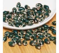 XHYXWN 20 Pcs 22x15 Mm Conch Ceramic Beads, Colorful Shell Ceramic Loose Beads for DIY Handmade Necklace Bracelet Pendant Braided Jewelry Accessories