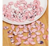 XHYXWN 20 Pcs 22x15 Mm Conch Ceramic Beads, Colorful Shell Ceramic Loose Beads for DIY Handmade Necklace Bracelet Pendant Braided Jewelry Accessories