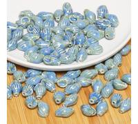 XHYXWN 20 Pcs 22x15 Mm Conch Ceramic Beads, Colorful Shell Ceramic Loose Beads for DIY Handmade Necklace Bracelet Pendant Braided Jewelry Accessories