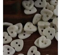 XHYXWN 20pcs 12 Mm Colorful Heart-Shaped Ceramic Buttons, 2-Hole Craft Sewing Buttons For Shirts, Sweaters, Dresses, Children'S Clothing Diy Accessories