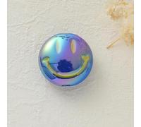 XHYXWN 30/50/100 Pcs 15 Mm Colorful Acrylic Smiley Face Beads, Round Smiley Face Spacer Beads, for Handmade Bracelets, Necklaces, Keychains DIY Crafts Making