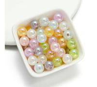 XHYXWN 50 Pcs 14 Mm Acrylic Beads, Colorful Round Loose Beads, for DIY Handmade Bracelets, Necklaces, Keychains and Decorative Accessories