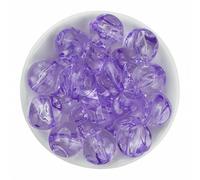 XHYXWN 50 Pcs 16 Mm Irregular Transparent Acrylic Beads, Colorful Craft Beads, for DIY Bracelet and Necklace Jewelry Making