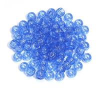 XHYXWN 600 Pcs 6x9 Mm Transparent Colorful Pony Beads, Acrylic Large Hole Loose Beads, for Bracelets, Necklaces, Hair Accessories DIY Crafts