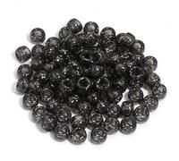 XHYXWN 600 Pcs 6x9 Mm Transparent Colorful Pony Beads, Acrylic Large Hole Loose Beads, for Bracelets, Necklaces, Hair Accessories DIY Crafts