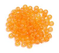 XHYXWN 600 Pcs 6x9 Mm Transparent Colorful Pony Beads, Acrylic Large Hole Loose Beads, for Bracelets, Necklaces, Hair Accessories DIY Crafts