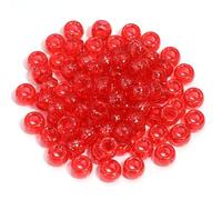 XHYXWN 600 Pcs 6x9 Mm Transparent Colorful Pony Beads, Acrylic Large Hole Loose Beads, for Bracelets, Necklaces, Hair Accessories DIY Crafts