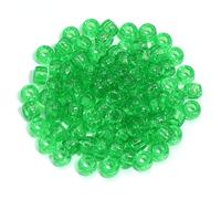XHYXWN 600 Pcs 6x9 Mm Transparent Colorful Pony Beads, Acrylic Large Hole Loose Beads, for Bracelets, Necklaces, Hair Accessories DIY Crafts