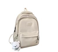 XHZDQYD uomini Zaini scolastici alla moda Zaino ragazze carine(Beige con Ciondolo)