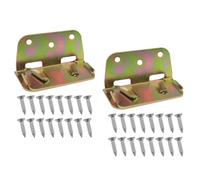 Xhziy 2 Set Thicken Furniture Bed Hinge Bed Hanging Sheet Invisible Bed Connectors Bed Rail Fittings Metal Bed Rail Fasteners with Screws