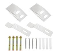Xhziy 2 Set Wall-Mounted Sink Bracket Washbasin Installation Wall-Mounted Base Sink Countertop Under-Mounted with Screw Part for Flushing Urinal and Washbasin