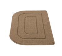 XHZMDWOU Door Mat Rug Semi-circular Anti-slip Floor Mat Suitable For Outdoor Terrace Bedroom Door Mat Abstract(Khaki,45x68cm)