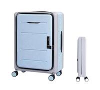 XHZMDWOU Luggage Suitcase Carry On Luggage Foldable Suitcases Adjustable Trolley Carry On Luggage Front Open Universal Wheel Checked Luggage(E,20 in)