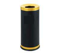 XHZMDWOU Rubbish Bin Dustbin Cylindrical Stainless Steel Hotel Shopping Trash Can Modern Metal Garbage Bin Indoor Outdoor Commercial Use Large Kitchen Bin