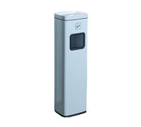 XHZMDWOU Rubbish Bin Dustbin Garbage Can Standing Ash Tray Receptacle Weatherproof Lockable Floor Standing Garbage Can Bin Large Kitchen Bin(White)