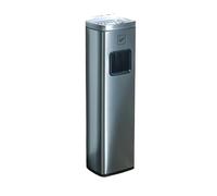 XHZMDWOU Rubbish Bin Dustbin Garbage Can Standing Ash Tray Receptacle Weatherproof Lockable Floor Standing Garbage Can Bin Large Kitchen Bin(Silver)