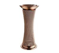 XHZMDWOU Rubbish Bin Dustbin Smoke Column Floor Standing Ash Tray Outdoor Standing Dustbins Ash Column Hotel Large Kitchen Bin(Gold 1)