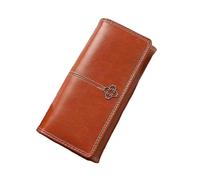 XHZMDWOU Wallets Money Organisers Card Holder Multifunction Wallet Women's Long Retro Multi-Card Slot Coin Purse Minimalist Wallet(Bruin)