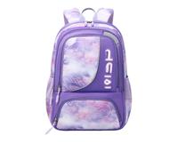 XHZPF Large-Capacity Junior High School Student Schoolbags, Male Middle Students Primary And Secondary Backpacks(purple)