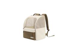 XHZPF Wakytu Pet Outing Backpack Portable Cat Bag Large Capacity Dog For All Seasons Breathable And Not Stuffy(beige)