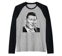 Xi Jinping Funny Meme face Giga Xi Chinese President Meme Raglan Baseball Tee