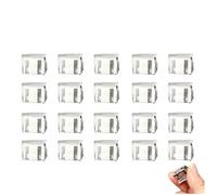 XIAGER 20Pcs Invisible Pant Leg Clips,Leg Adjustable Hem Clip,No-Slip Pant Legs Tighteners for Jeans & Trousers,Adjustable Instant Shortening Clips for Men Women,Clothing Fasteners(Transparent)