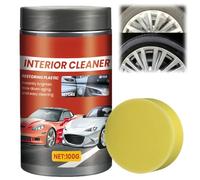 XIAGER Car Interior Cleaning Kit with Leather Cleaner & Conditioner,Car Wax & Plastic Restorer for Seats,Upholstery,Bumper & Trim,Interior Cars Cleaner & Detailing Supplies,Cars Care Products(100g)