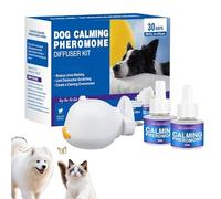 XIAGER Dog Calming Plug in,Pet Diffuser,Dog Pheromone Diffusers Kit with A Diffuser & 4 Refills for Anxiety Relief,Calming Treats Alternative,Stop Stress and Scratching(Dog 1Pcs No Scent)