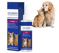 XIAGER Dog & Cat Eye Drops,Complete Eye Care Solution as Gentle Tear Stain Remover,E/ye Cleaner & Daily Wash,Soothes & Protects Against Itchy,Watery,Dry Eyes from Dust,Dirt or Grooming,50ml