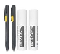 XIAGER Heat Erasable Fabric Marker for Sewing,Fabric Marking Pens for Sewing,Embroidery,Quilting,Heat Erasable Tailors Chalk,Washable Sewing Chalk,Replaceable Chalks Pencil(2 Pens + 40 Refills)