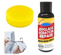 XIAGER Professional Glasses Scratch Repair Kit & Lens Cleaner Spray,Glass Polish Wax,Scratch Remover & Protective Coating for Spectacles,Sunglasses,Phone & Watch Screens,Lens Cleaning Kit(100g)