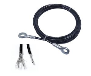 xiaghua369 1m/1.5m/1.8m/2m/2.5m/3m/3.5m/4m/5m/6m/7m Gym Wire Rope Heavy Duty Steel Wirerope For Home Cable Machine Thick 5mm Rope Fitness Pulley Accessories (Size : 1.5m)