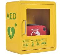 XIAGJAO AED Cabinet, AED Defibrillator Wall Mount Storage Box, Metal Steel Plate and Fits Most AED Models, for Emergency at Home, Office and Public Places