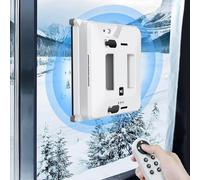 XIAGJAO Electric Window Cleaning Robot, Cordless Window Vacuum Cleaner, with Power Failure Protection and Safety Rope 3000Pa Suction Automatic Water Spray
