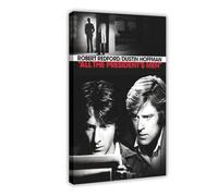 XIAGN All The President's Men 90s Old Movie Poster Canvas Poster Bedroom Decor Landscape Office Room Decor Gift 08x12inch(20x30cm)