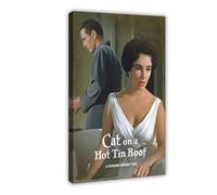 XIAGN Cat On A Hot Tin Roof Movie Poster Canvas Poster Wall Art Decor Print Picture Paintings for Living Room Bedroom Decoration 24x36inch(60x90cm)