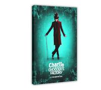 XIAGN Charlie And The Chocolate Factory Movie Poster Canvas Poster Wall Art Decor Print Picture Paintings for Living Room Bedroom Decoration 24x36inch(60x90cm)