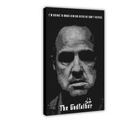 XIAGN Classic Popular Crime The Godfather Movie Poster Canvas Poster Bedroom Decor Landscape Office Room Decor Gift 08x12inch(20x30cm)